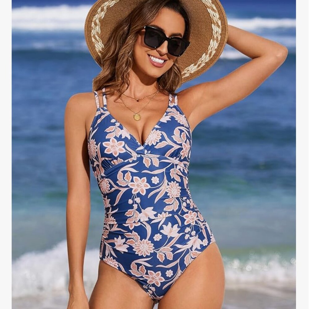 Floral One-Piece Swimsuit - Picture 3 of 6